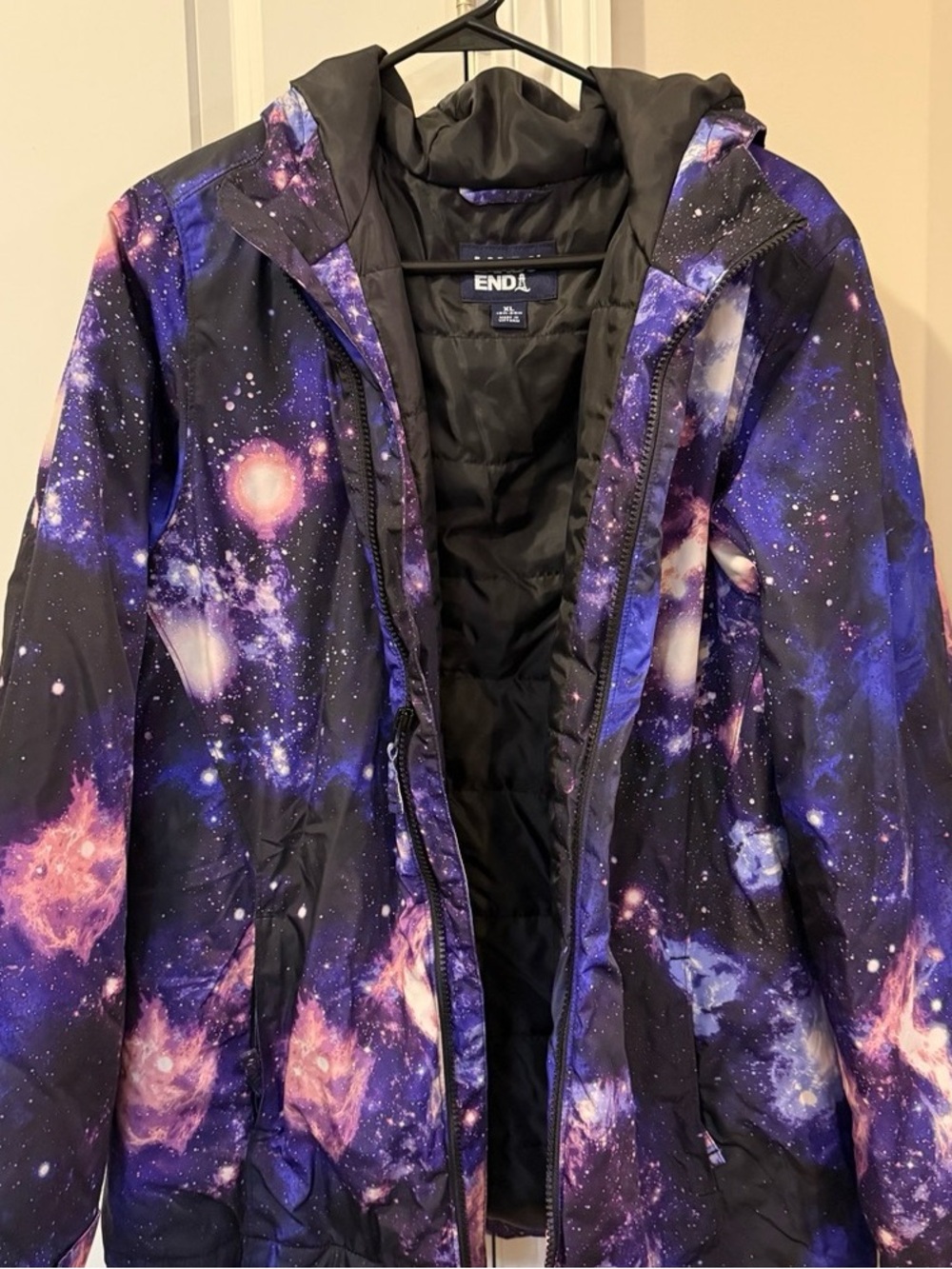 Lands' End Kids Galaxy Print Jacket - Purple and Black